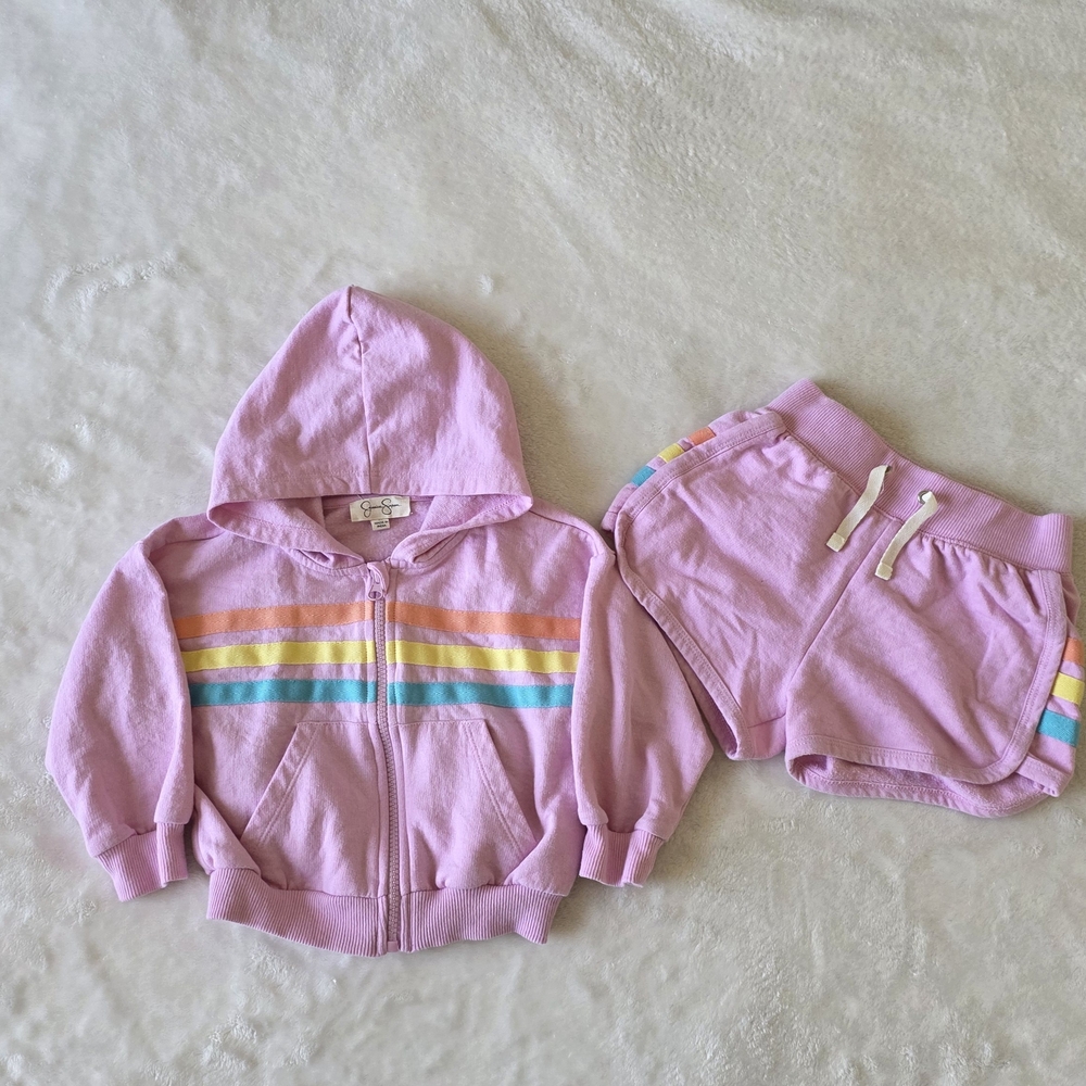 Jessica Simpson Pink and Orange Hoodie - Picture 2 of 7